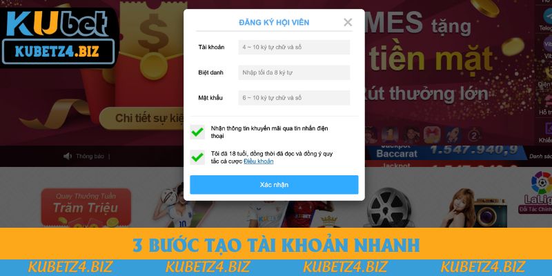 3 bước tạo tài khoản nhanh 3 bước tạo tài khoản nhanh