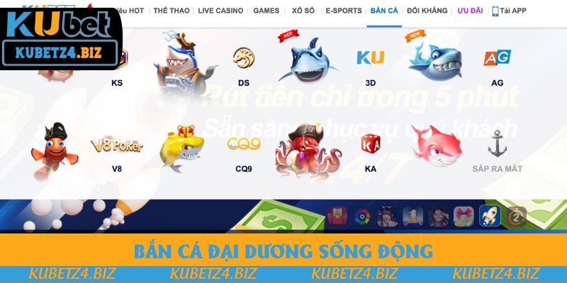 Bắn cá đại dương sống động Bắn cá đại dương sống động